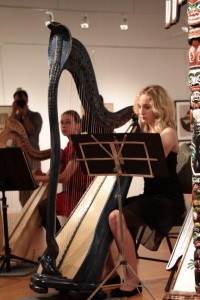 Susan Vinovich performed on Cobra Harp as part of Harp Sinfonia performance for  "Two Lives in Art" Exhibition by artists Hoi Kwon Choi and his wife Kook Kang Choi. Along with the Cobra Harp was a set of unique harps designed by the artist in collaboration with harpist Andrew Chan.