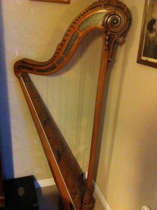 Fascinated by the mechanism of the pedal harp, Marie Antoinette demanded the action part of her harp be covered in glass so that she can look inside!