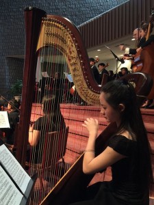 Sunshine was featured as a soloist by the  Halton Mississauga Youth Orchestra and by the orchestras of her school Appleby College. She has been a regular member of the Harp Sinfonia and has collaborated with Philomusica Symphony Orchestra and OCMS Youth Symphony Orchestra.