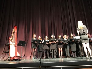Sebastian performed "Tomorrow Shall be My Dancing Day" by Rutter with his school choir.
